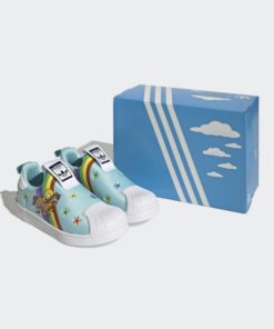 adidas Unisex Kids' Superstar 360 Shoes- حذاء اديداس سوبر ستار 360 للأطفال لون أزرق