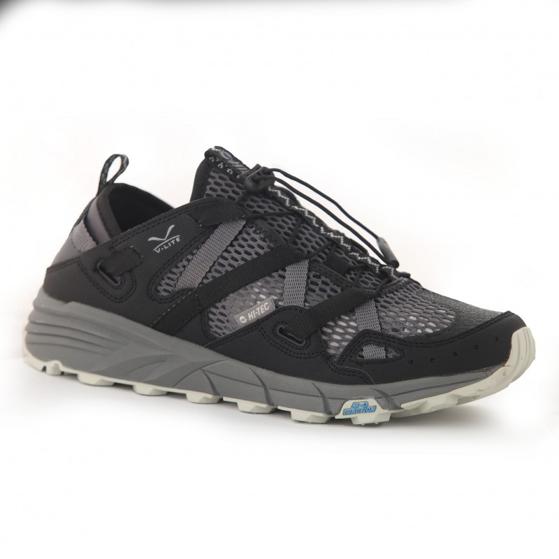 Hi-Tec Men's V-Lite Rapid Sandals  صندل هاي-تيك في-لايت رابيد لون أسود ورمادي