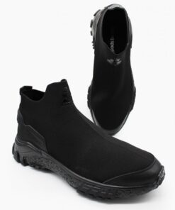 Le Coq Sportif LEONARDO 2 بوت شبابي لون اسود