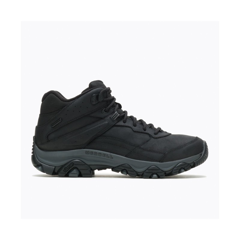 Merrell Men's Moab Adventure 3 Mid WP Shoes - حذاء ميريل مواب أدفنتشر 3 ميد ووتر بروف للرجال لون أسود