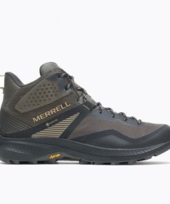 Merrell Men's MQM 3 Mid GORE-TEX Shoes - حذاء ميريل ام كيو ام 3 ميد للرجال لون زيتي وأسود