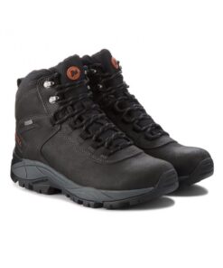 Merrell Men's Vego Mid Leather Waterproof Shoes - حذاء ميريل جلد فيجو ميد ووتر بروف للرجال لون أسود
