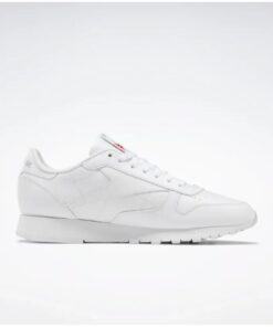 Reebok Unisex Classic Leather Shoes - حذاء ريبوك كلاسيك جلد للجنسين لون أبيض