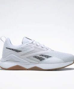 حذاء ريبوك نانو فلكس تي ار في 2 للنساء لون أبيض-Reebok Women's Nanoflex TR V2 Training Shoes White