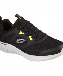 حذاء سكيتشرز باوندر هاي ديجري للرجال لون أسود ونعل أبيض - Skechers Men's Bounder - High Degree Shoes