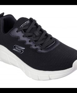 Skechers Men's BOBS Sport B Flex - Chill Edge Shoes - حذاء سكيتشرز بوبس سبورت بي فليكس للرجال لون أسود ونعل أبيض