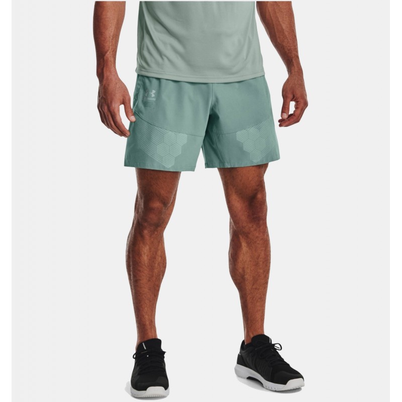 Under Armour Men's ArmourPrint Woven Shorts - شورت أندر آرمر برينت وويفن للرجال لون أخضر