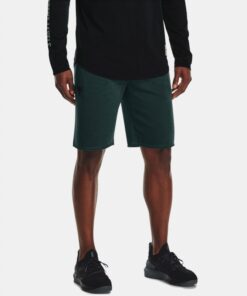 Under Armour Men's Project Rock Charged Cotton® Fleece Shorts - شورت أندر آرمر بروجكت تشارجد قطن فليس للرجال لون زيتي غامق