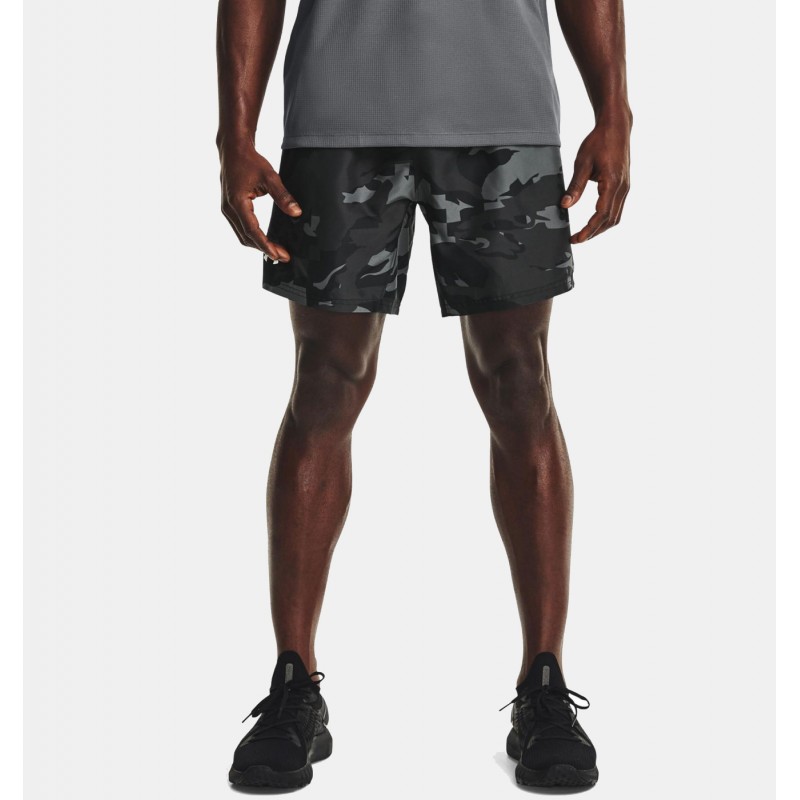 Under Armour Men's Streaker Run Short  - شورت أندر آرمر ستيكر رن بأكمام قصيرة للرجال لون أسود
