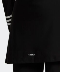 بلوزة سباحة طويلة مزينة بشعار الماركة من اديداس للنساء لون أسود Adidas 3STRIPES LONG SLEEVE SWIM TOP