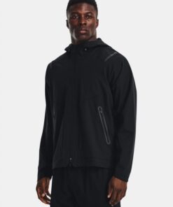 جاكيت أندر آرمرانستوببال ضد الماء للرجال لون أسود- Under Armour Men's Unstoppable Jacket