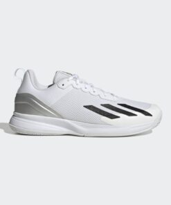 حذاء اديداس كورت فلاش للرجال لون أبيض- adidas Mens' Courtflash Speed Tennis Shoes - White