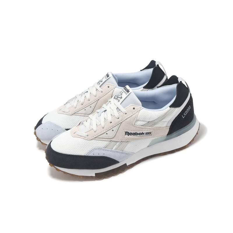 حذاء ريبوك ال اكس 2200 للجنسين لون رمادي وكحلي ونعل أبيض- Reebok Unisex' LX2200 Shoes