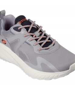 حذاء سكيتشرز بوبس سكواد كياس للرجال لون رمادي ونعل أبيض - Skechers Men's Bobs Squad Chaos Shoes