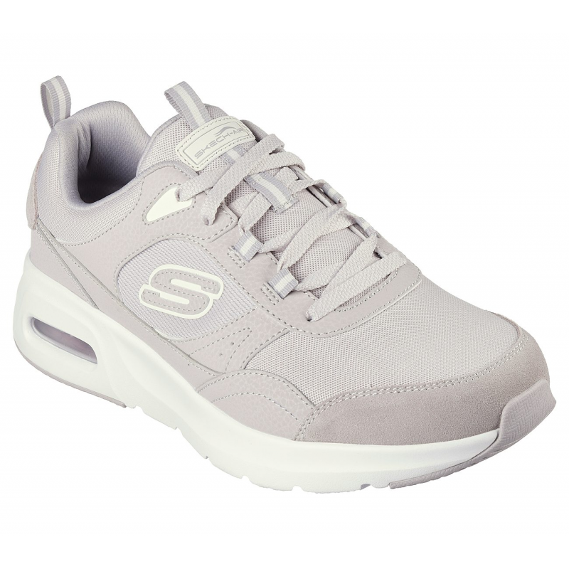 حذاء سكيتشرز سكيتش اير - كورت هوم جرون للرجال لون رمادي ونعل أبيض- Skechers Men's Skech-Air Court - Homegrown Shoes