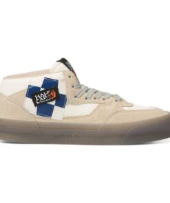 حذاء فانز اكس بوكيت هالف كاب 33 ولكر للرجال لون بيج ونعل بني- Vans Mens' x Rokit Half Cab 33 DX Shoes