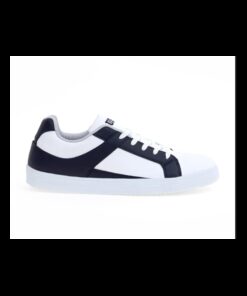 حذاء يو اس بولو جلد للرجال لون أبيض وأسود- U.S. Polo Assn. Lacivert Shoes