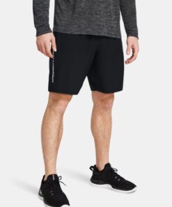 شورت اندر ارمور تيك ويفن ورد مارك للرجال لون اسود-Under Armour Men's Tech™ Woven Wordmark Shorts