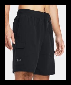 شورت اندر ارمور ستريش ويفن كارجو للرجال لون اسود-Under Armour Men's UA Stretch Woven Cargo Shorts