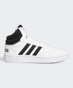 adidas Mens' Hoops 3.0 Mid Classic Vintage Shoes - White- حذاء اديداس هوبس 3.0 ميد كلاسيك للرجال لون ابيض