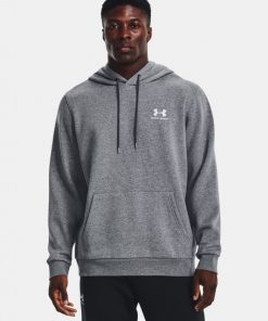 Under Armour Men's UA Icon Fleece Hoodie- هودي اندر ارمور ايكون فليس للرجال لون رمادي
