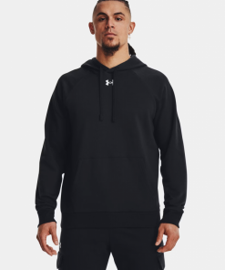 Under Armour Men's UA Rival Fleece Hoodie- هودي اندر ارمور ريفال فليس للرجال لون أسود