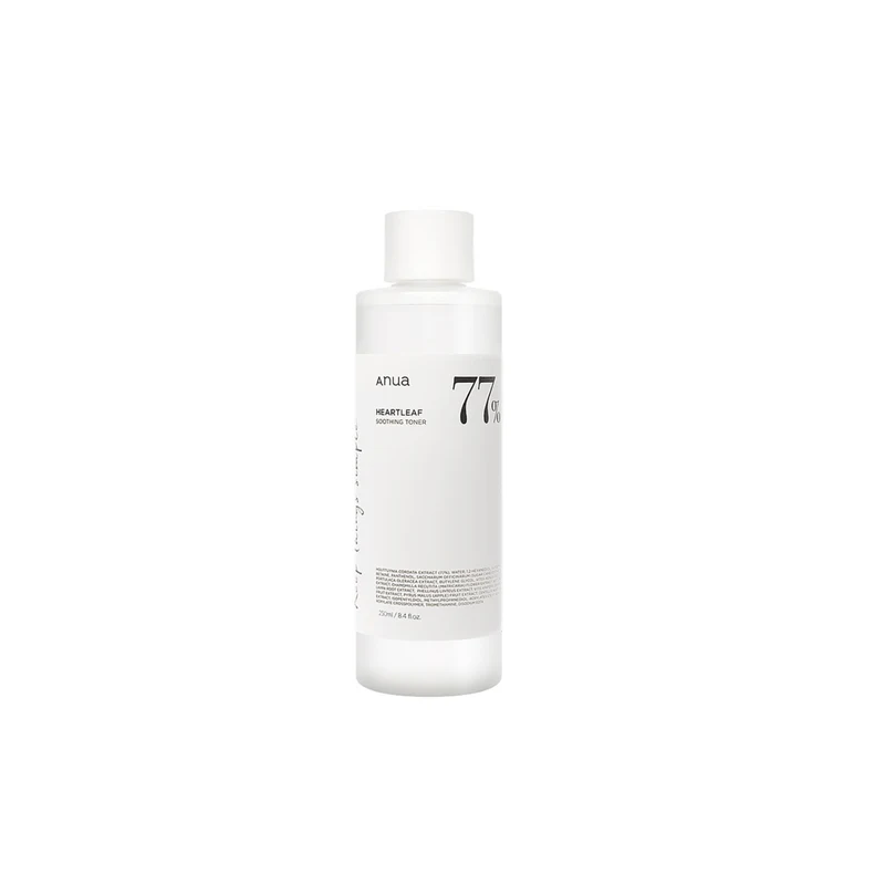 تونر مهدى 77% بخلاصة الهارتليف من أنوا حجم 250 مل -Heartleaf 77% Soothing Toner By Anua 250 ML