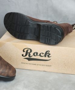 حذاء روك بسطار بدون أربطة موشح للرجال لون بني - Men’s Rock Shoes RX 555 B Camel