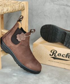 حذاء روك كاجوال ار اكس 555 بدون أربطة للرجال لون بني- Rock Men's Casual RX 555 Shoes Black