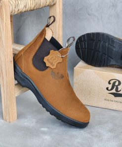 حذاء روك كاجوال ار اكس 555 بدون أربطة للرجال لون كاميل- Rock Men's Casual RX 555 Shoes Black