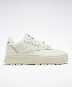 حذاء ريبوك كلوب سي دبل جيو للنساء لون طحيني - Reebok Women's Club C Double GEO Shoes