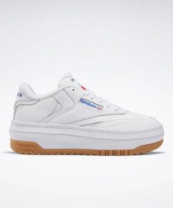 Reebok Women's Club C Extra Platform Casual Shoes- حذاء ريبوك كلوب سي اكسترا للنساء لون ابيض