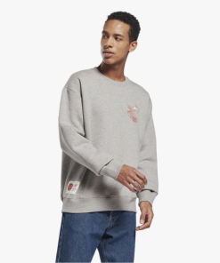 Reebok Men's x Looney Tunes Sweatshirt- Grey
