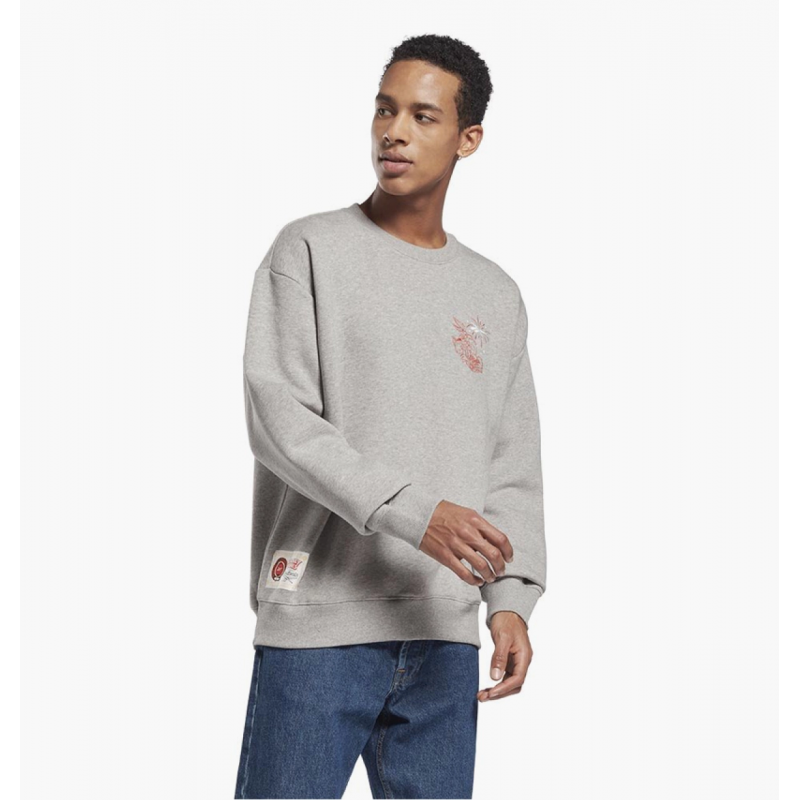 Reebok Men's x Looney Tunes Sweatshirt- Grey