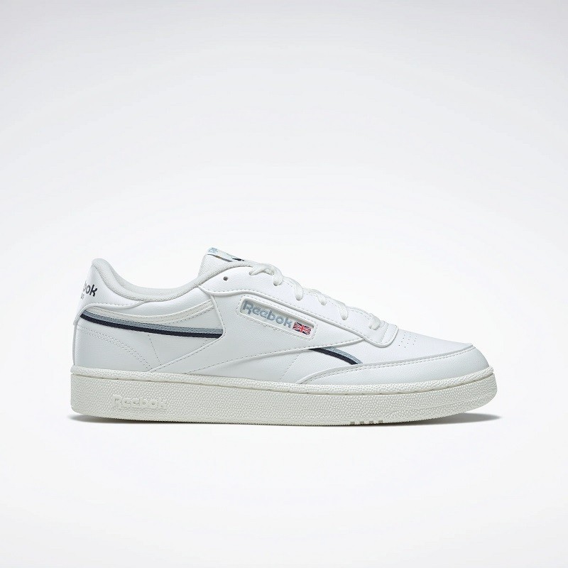 Reebok Tennis CLUB C 85 VEGAN Shoes- حذاء ريبوك كلوب سي 85 فيجان للرجال لون أبيض