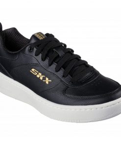 Skechers Men's Sport Court 92 Shoes - حذاء سكيتشرز سبورت كورت 92 للرجال لون أسود ونعل أبيض