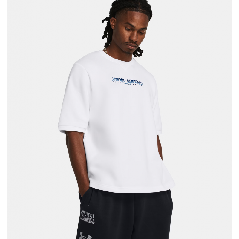 Under Armour Men's UA Icon Fleece Oversized Short Sleeve Crew