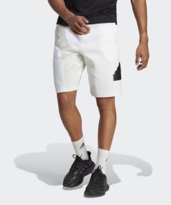 شورت اديداس فيوتشر ايكون للرجال لون ابيض-adidas Mens' Future Icons Badge of Sport Shorts - White