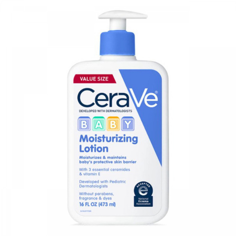 لوشن الأطفال لعناية لطيفة بحمض الهيالورونيك والسيراميد من سيرافي حجم 473 مل-Baby Moisturizing Lotion By CeraVe 473 ML