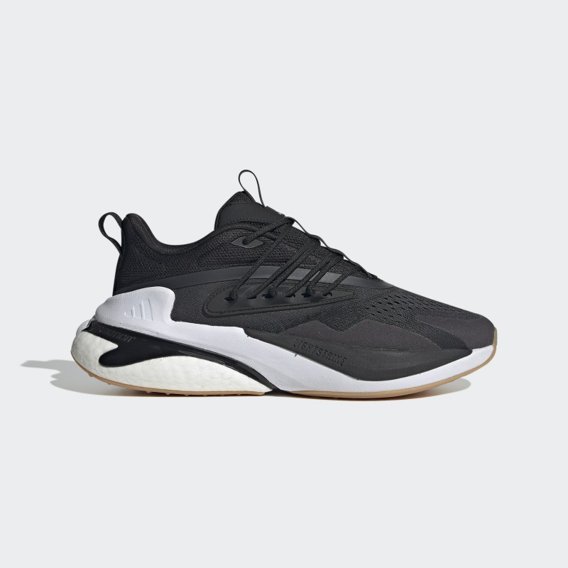 adidas Mens' Alphaboost V2 Shoes - Black- حذاء اديداس الفا بوست في 2 للرجال لون أسود ونعل أبيض