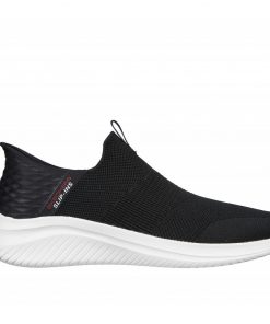 Skechers Men's Slip-ins: Ultra Flex 3.0 - Smooth Step Shoes - حذاء سكيتشرز سليب ان: الترا فليكس 3.0 – سموث ستيب للرجال لون أسود وأبيض