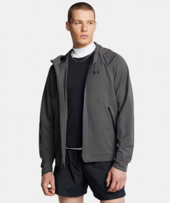 Under Armour Men's Unstoppable Jacket-جاكيت اندر ارمور أنستوببل ليفت تشيست للرجال لون رمادي