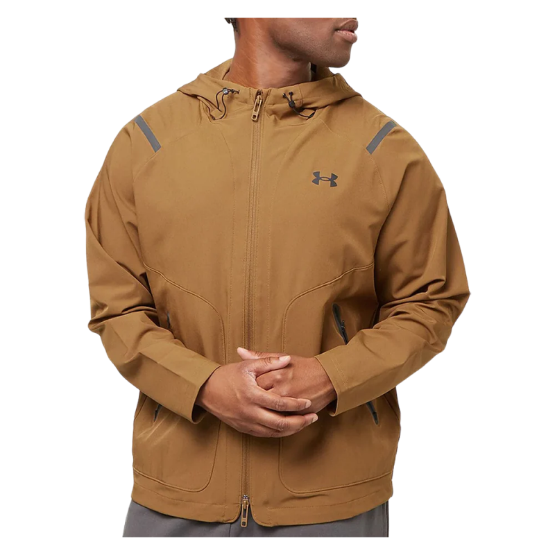 Under Armour Men's Unstoppable Jacket-جاكيت اندر ارمور أنستوببل ليفت تشيست للرجال لون بني