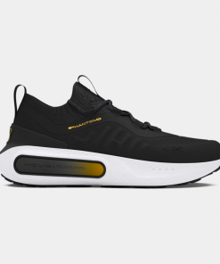 Under Under Men's UA Phantom 4 Shoes- حذاء اندر ارمور فانتوم 4 للرجال لون أسود ونعل أبيض