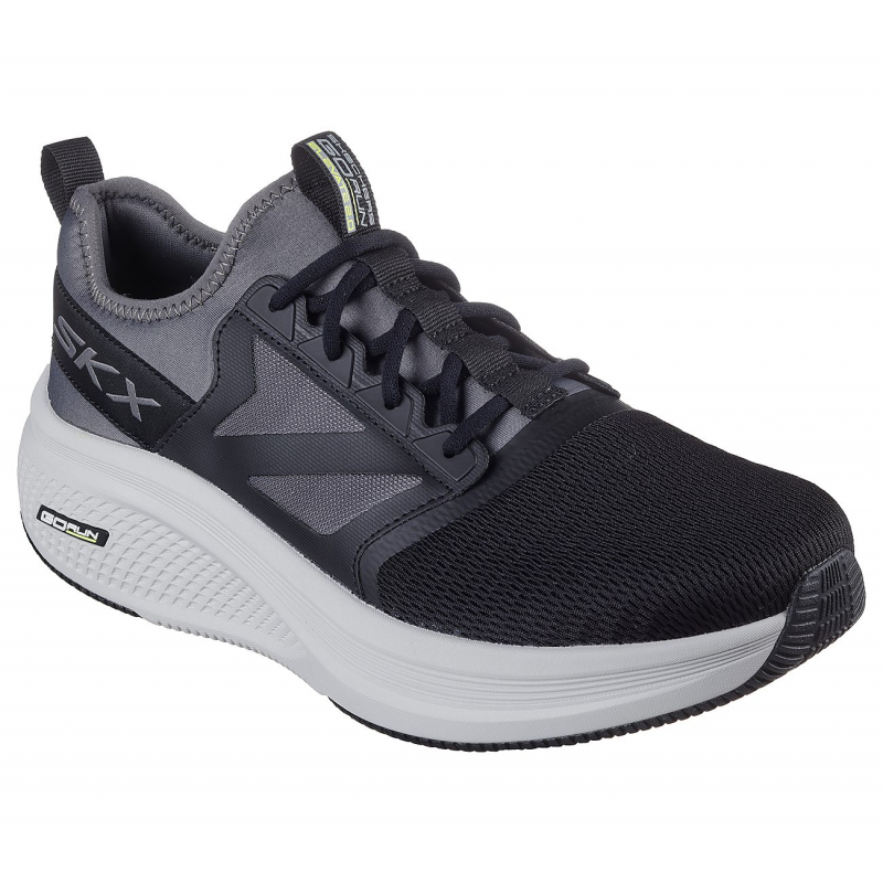 Skechers Men's GOrun Elevate 2.0 - Jetsweep Shoes - حذاء سكيتشرز جو رن ايليفيت 2.0- جت سويب للرجال لون أسود ورمادي