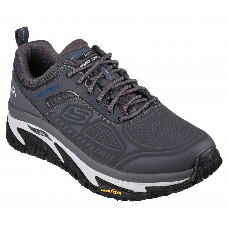 Skechers Men's Relaxed Fit: Arch Fit Road Walker - Recon Shoes - حذاء سكيتشرز ارتش فيت رود ووكر- ريكون للرجال لون رمادي