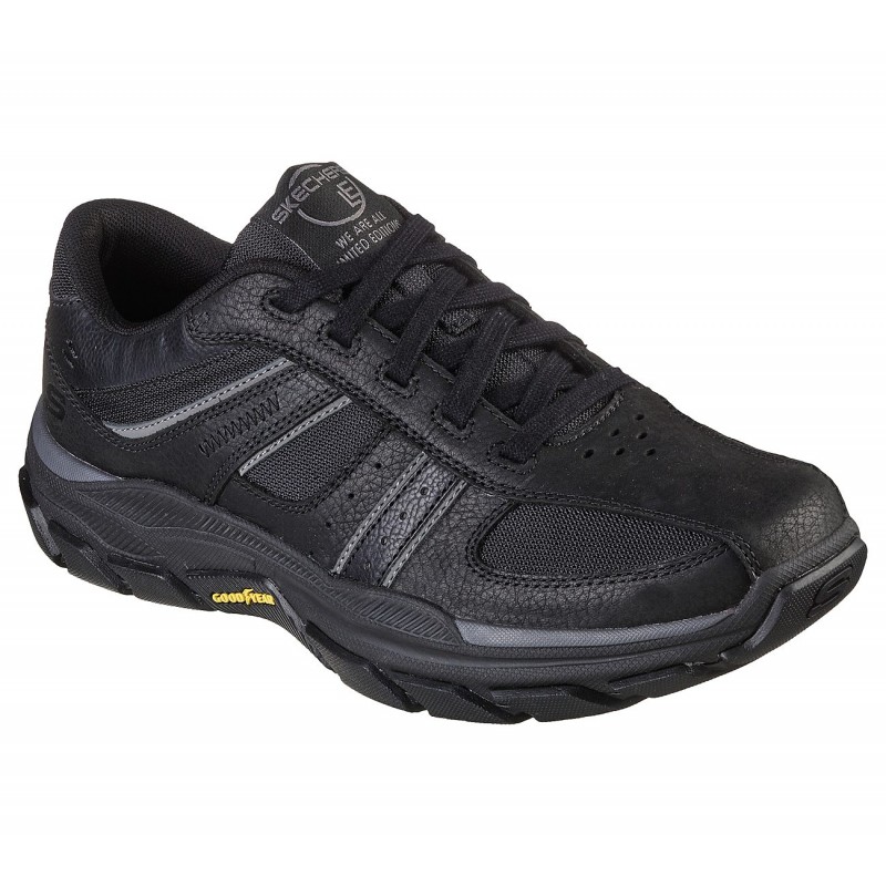 Skechers Men's Relaxed Fit: Respected - Edgemere Shoes - حذاء سكيتشرز ريلاكس فيت: ريسبيكتد للرجال لون أسود