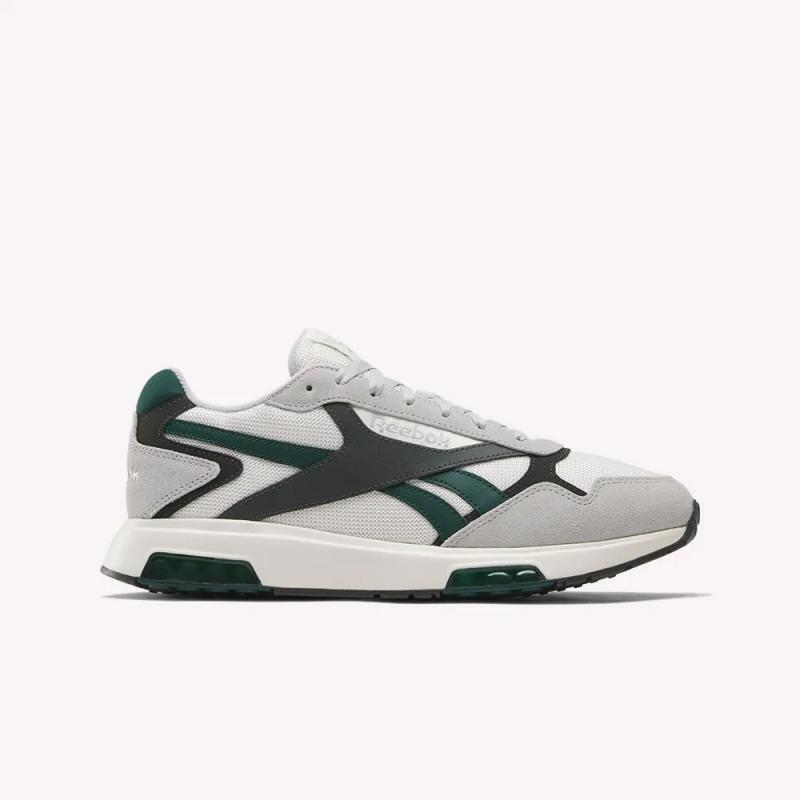 Reebok Mens' Glide DMX Shoes - حذاء ريبوك جلايد دي ام اكس للرجال لون رمادي واخضر