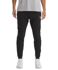 Reebok Mens' Identity Small Logo Fleece Joggers-Black