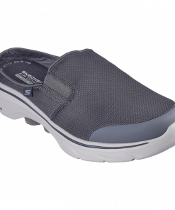 Skechers Men's GOwalk 7 slip-on Slide -شبشب سكيتشرز حو ووك 7 للرجال لون رمادي